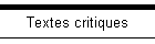 Textes critiques